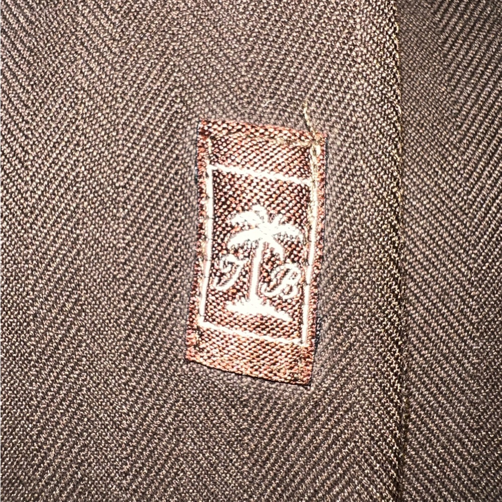 Tommy Bahama “Bar None” Brown Silk Embroidered Shirt | XXL | Button Front - Picture 5 of 9